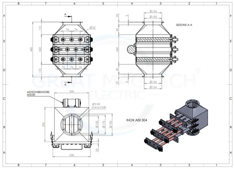 Drawer magnet technical drawing Drawer magnet technical drawing